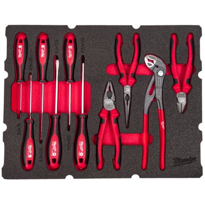 Pěnová vložka MILWAUKEE PACKOUT se sadou nářadí 10 ks