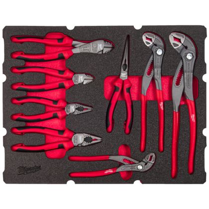 Pěnová vložka MILWAUKEE PACKOUT se sadou kleští 8 ks