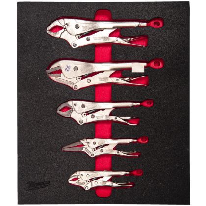 Pěnová vložka MILWAUKEE se sadou samosvorných kleští 5 ks