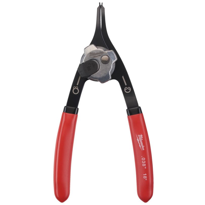 Kleště na pojistné kroužky s rovnými hroty MILWAUKEE 0,9 mm