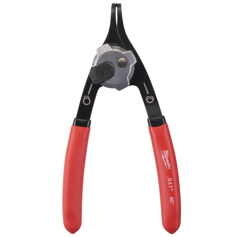 Kleště na pojistné kroužky se zahnutými hroty 90° MILWAUKEE 1,2 mm