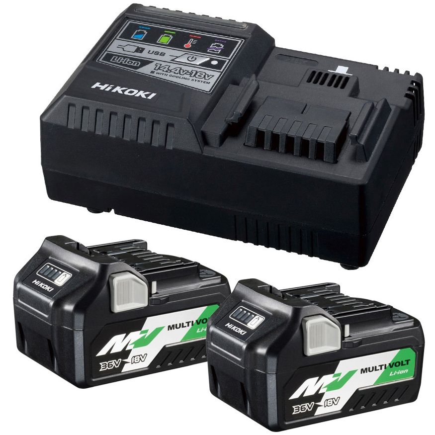 Sada akumulátorů a nabíječky HiKOKI UC18YSL3WHZ