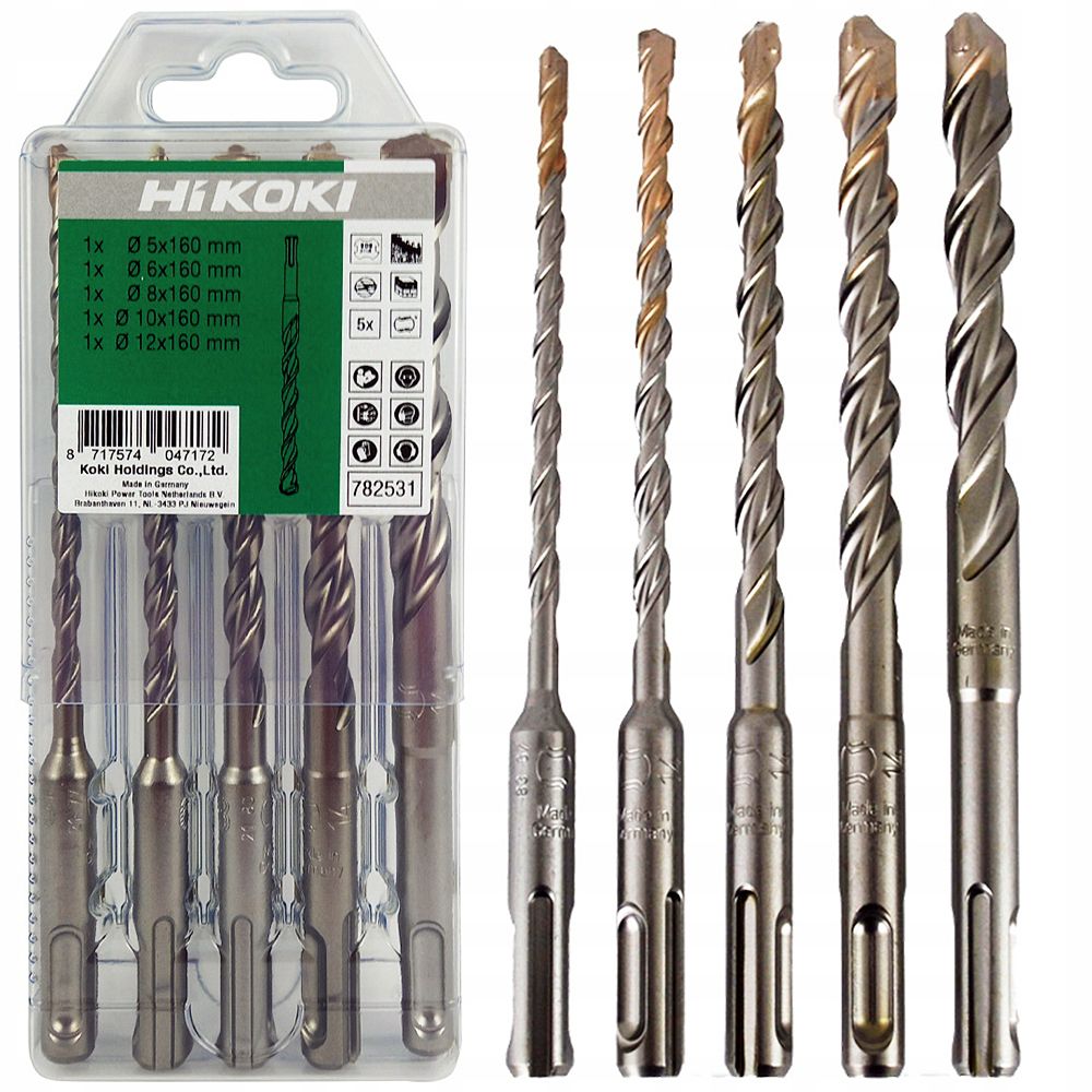 Sada vrtáků HiKOKI SDS-Plus 5 ks