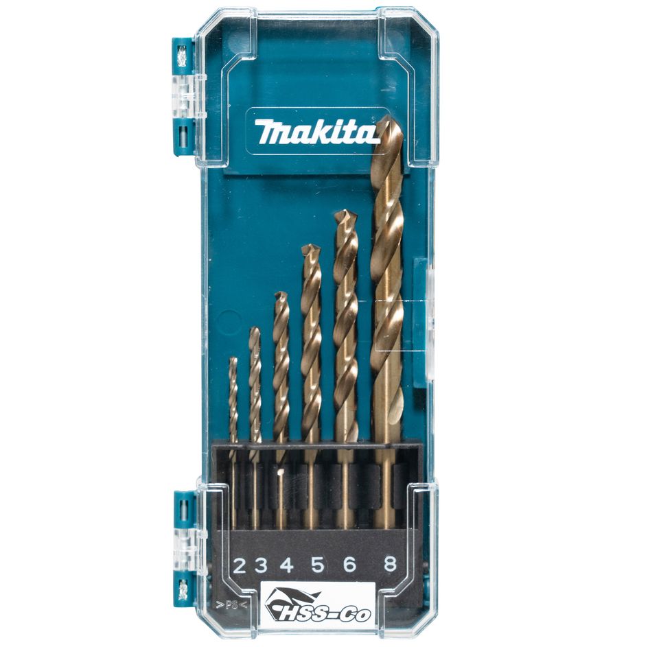 Sada vrtáků do kovu MAKITA HSS-CO 6 ks D-75758