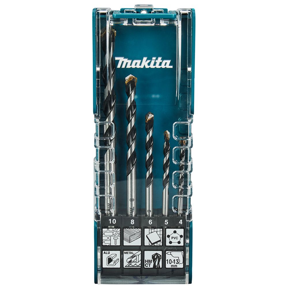 Sada vrtáků multimateriál MAKITA TCT 5 ks E-14255