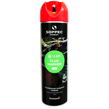 Značkovací sprej SOPPEC FLUO MARKER 500 ml červený