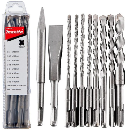 Sada vrtáků MAKITA SDS-Plus 10 ks D-46361
