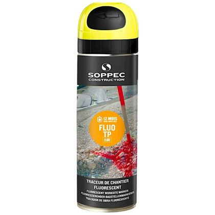 Značkovací sprej stavební SOPPEC FLUO TP 500 ml žlutý