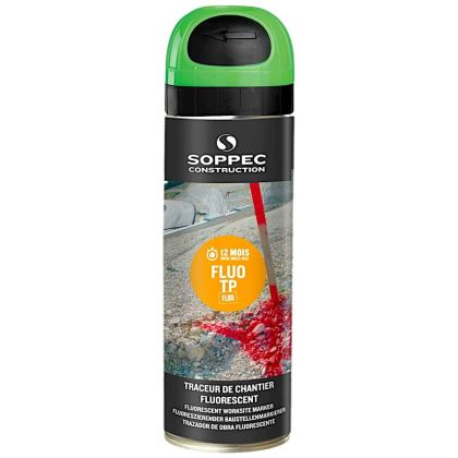 Značkovací sprej stavební SOPPEC FLUO TP 500 ml zelený
