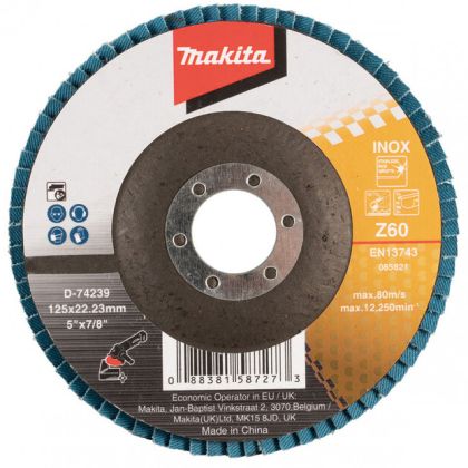 Lamelový kotouč MAKITA Zirkon 125 x 22,2 mm K60 