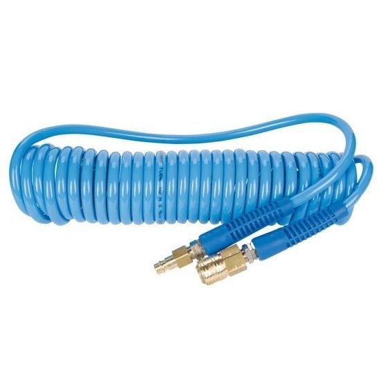 Spirálová PU hadice AIRCRAFT PRO 10 m Ø 8/12 mm rychlospojky