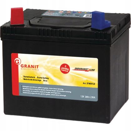 Baterie do traktoru GRANIT Endurance 12V/24 Ah + vlevo