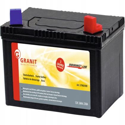Baterie do traktoru GRANIT Endurance 12V/24 Ah + vpravo