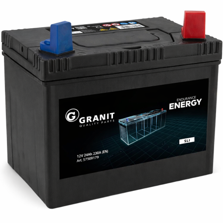 Baterie do traktoru GRANIT Endurance 12V/24 Ah + vpravo