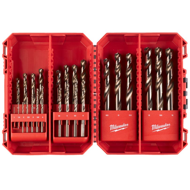 Sada vrtáků do kovu MILWAUKEE HSS-G COBALT SET 25 ks