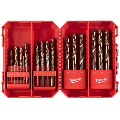 Sada vrtáků do kovu MILWAUKEE HSS-G COBALT SET 25 ks