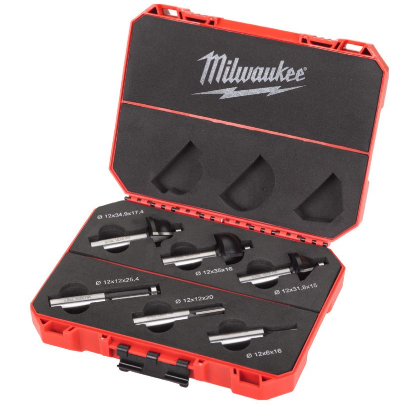 Sada fréz MILWAUKEE 12 mm 6 ks