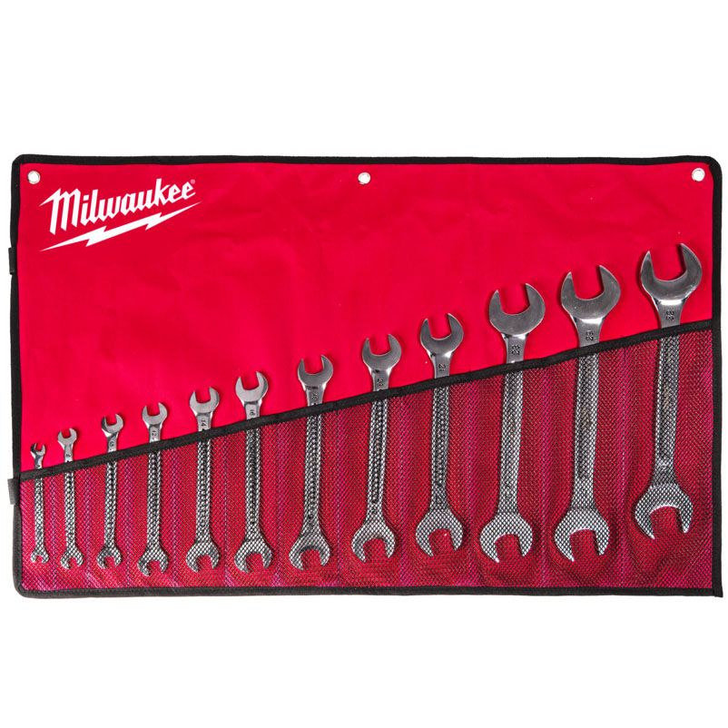 Sada oboustranných vidlicových klíčů MILWAUKEE 12 ks