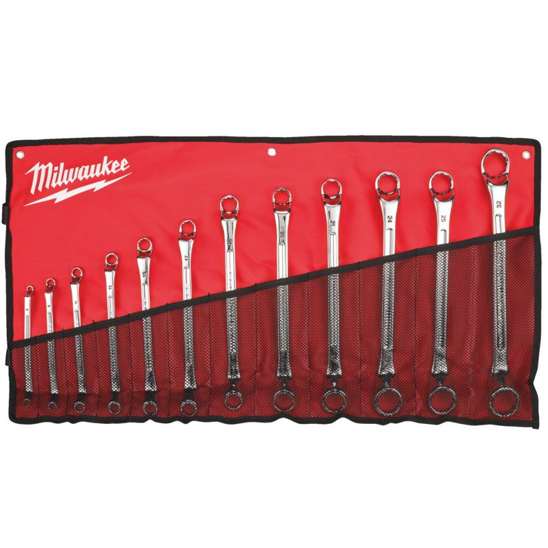 Sada oboustranných očkových klíčů MILWAUKEE 12 ks