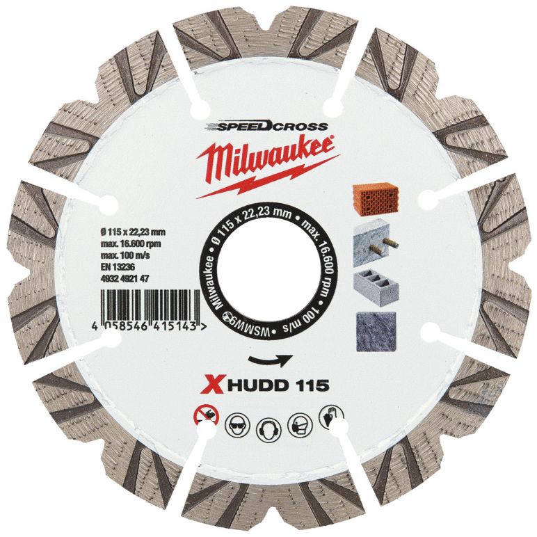 Diamantový kotouč MILWAUKEE SPEEDCROSS XHUDD 115 mm