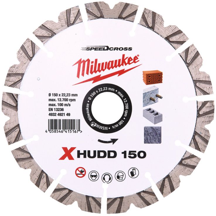 Diamantový kotouč MILWAUKEE SPEEDCROSS XHUDD 150 mm