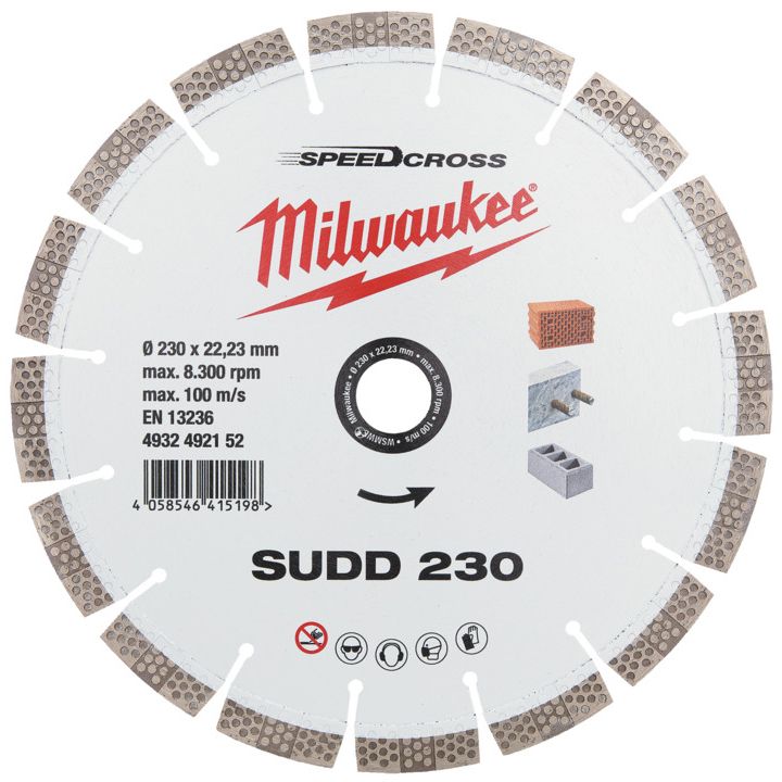Diamantový kotouč MILWAUKEE SPEEDCROSS SUDD 230 mm