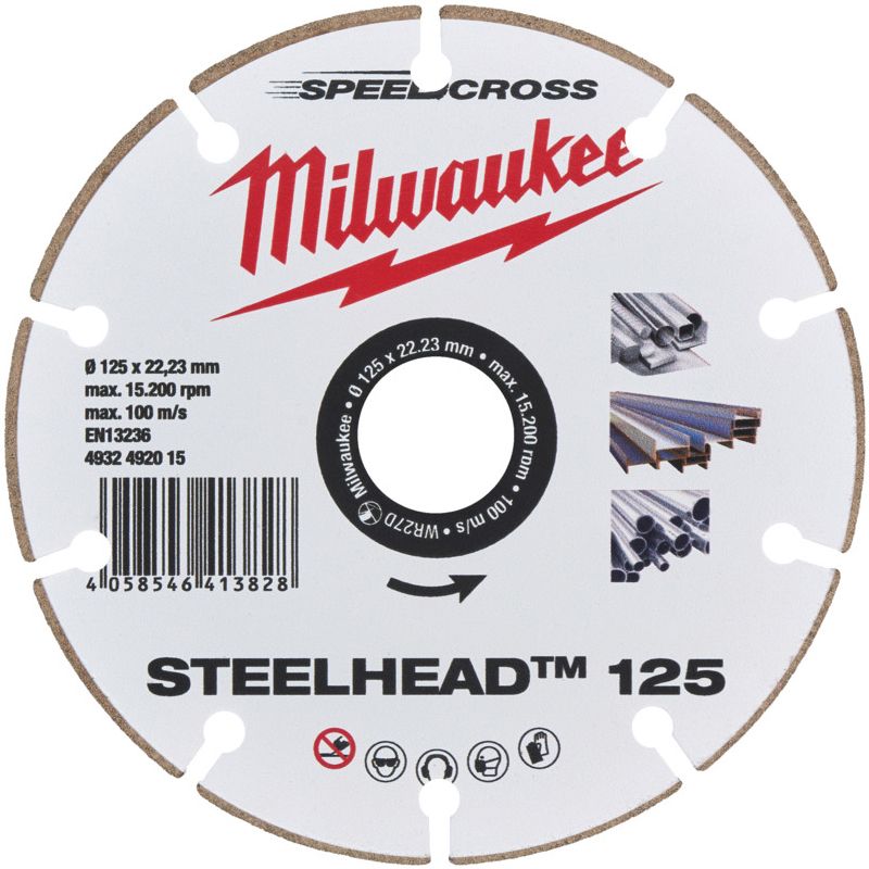 Diamantový kotouč MILWAUKEE SPEEDCROSS STEELHEAD 125 mm