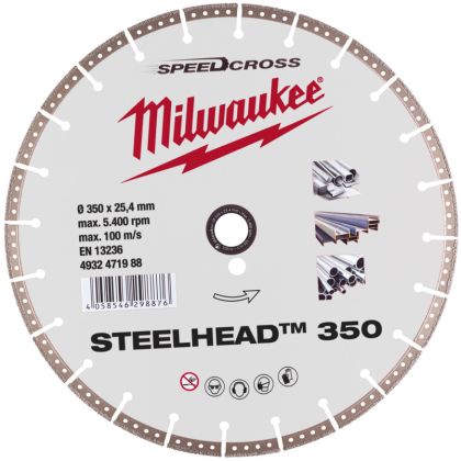 Diamantový kotouč MILWAUKEE SPEEDCROSS STEELHEAD 350 mm