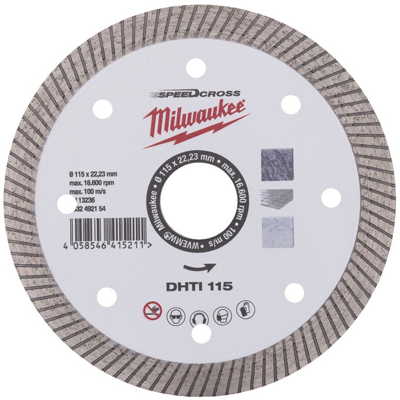 Diamantový kotouč MILWAUKEE SPEEDCROSS DHTi 115 mm