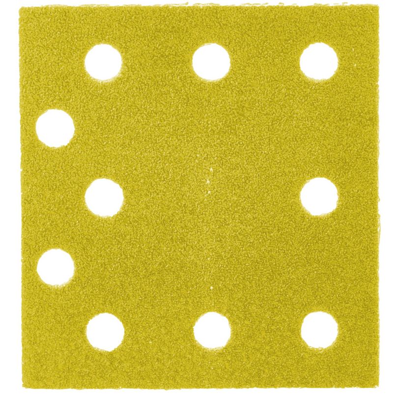 Brusné listy pro vibrační brusky MILWAUKEE HP 115x107 mm G80 10 ks