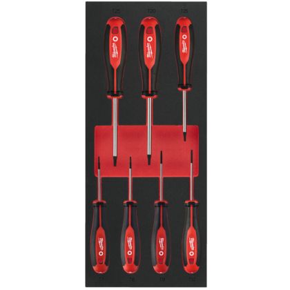 Pěnová vložka MILWAUKEE se sadou šroubováků TRI-LOBE TX 7 ks