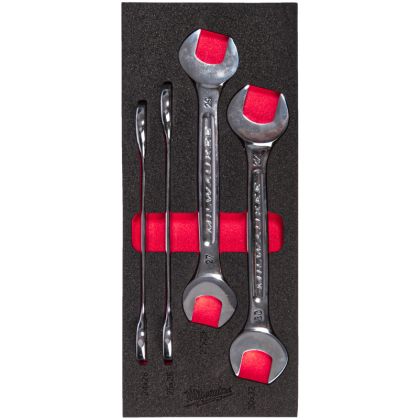 Pěnová vložka MILWAUKEE se sadou vidlicových klíčů 4 ks