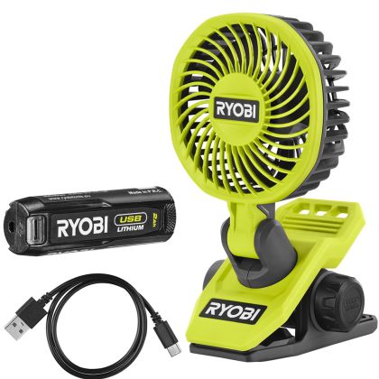 Aku ventilátor RYOBI RCF4-120G USB Lithium