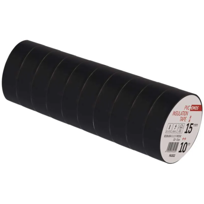 Izolační páska EMOS PVC 15 mm / 10 m černá 10 ks