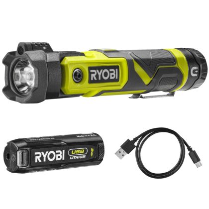 Aku svítilna RYOBI RLP4-120G USB Lithium