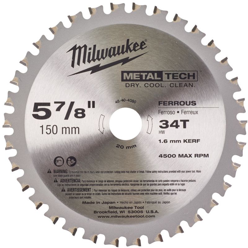 Pilový kotouč na kov MILWAUKEE F 150 x 20 mm 34 zubů
