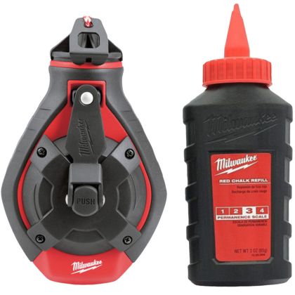 Značkovací šňůra MILWAUKEE široká 30 m + červená náplň