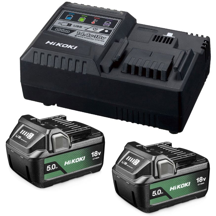 Sada akumulátorů a nabíječky HiKOKI UC18YSL3WKZ