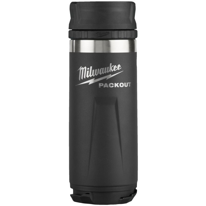 Láhev MILWAUKEE PACKOUT s víčkem 532 ml černá