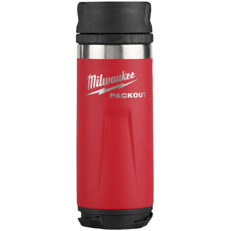 Láhev MILWAUKEE PACKOUT s víčkem 532 ml červená