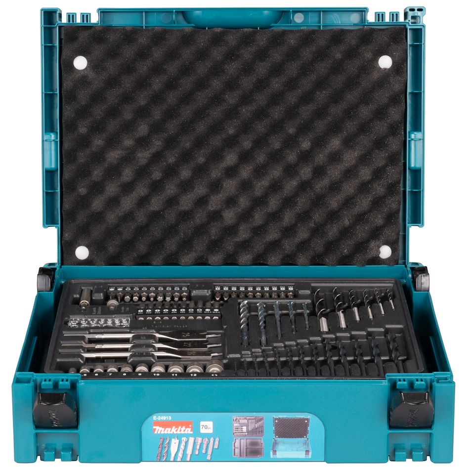 Sada vrtáků a bitů MAKITA E-24913 70 ks