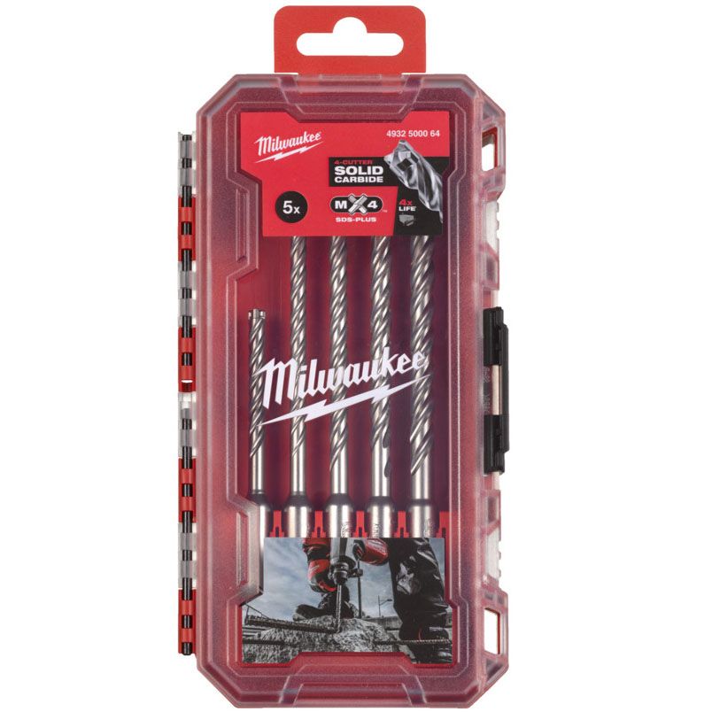 Sada vrtáků MILWAUKEE SDS-Plus MX4 SET 2 5 ks