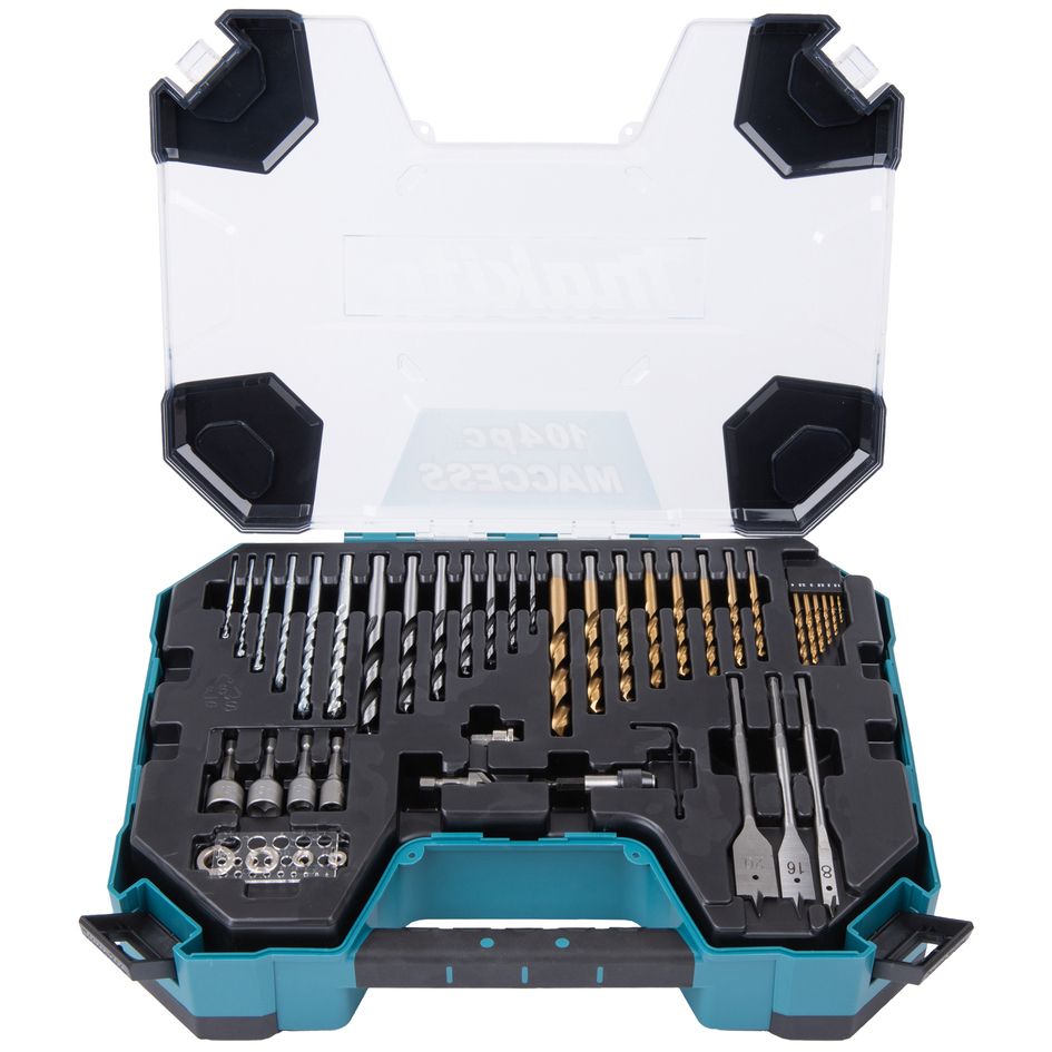 Sada vrtáků a příslušenství MAKITA 104 ks E-22604