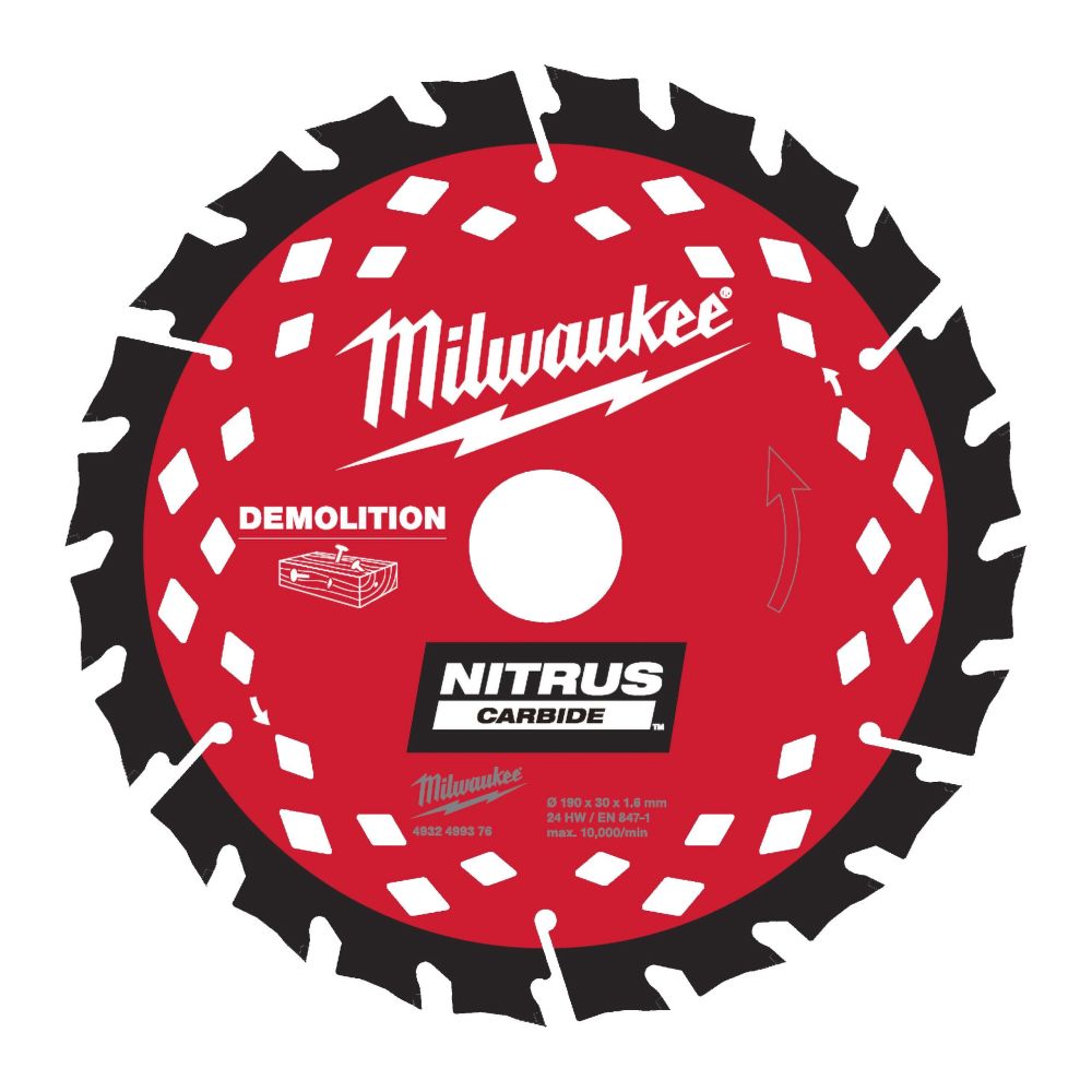 Demoliční koutouč MILWAUKEE Nitrus Pro 190 X 30 X1 .6 X 24 ATB