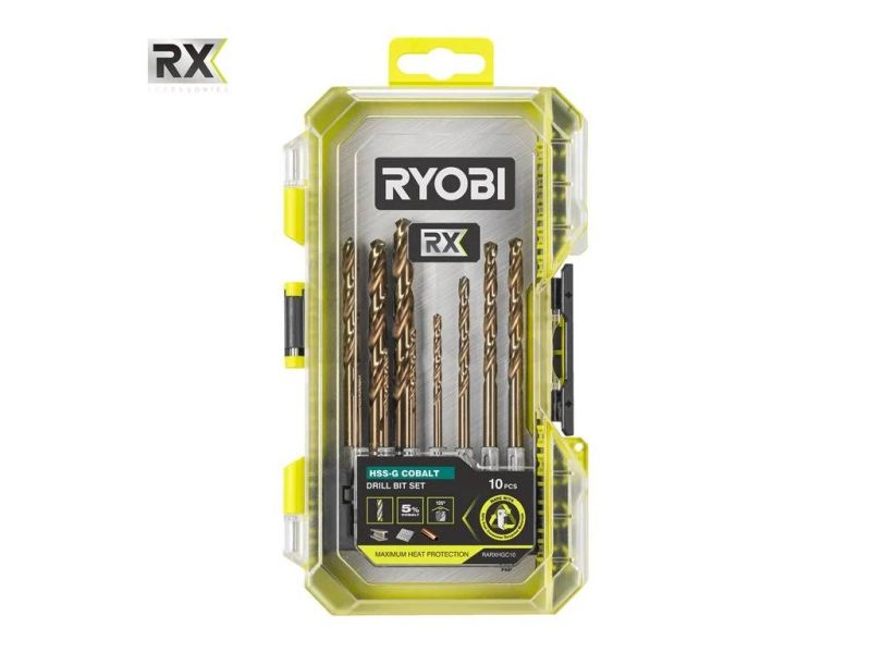 Sada vrtáků do oceli  RYOBI RARXHGC10 RX 10 ks