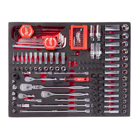 Sada ráčny a nástrčných klíčů MILWAUKEE  1/4