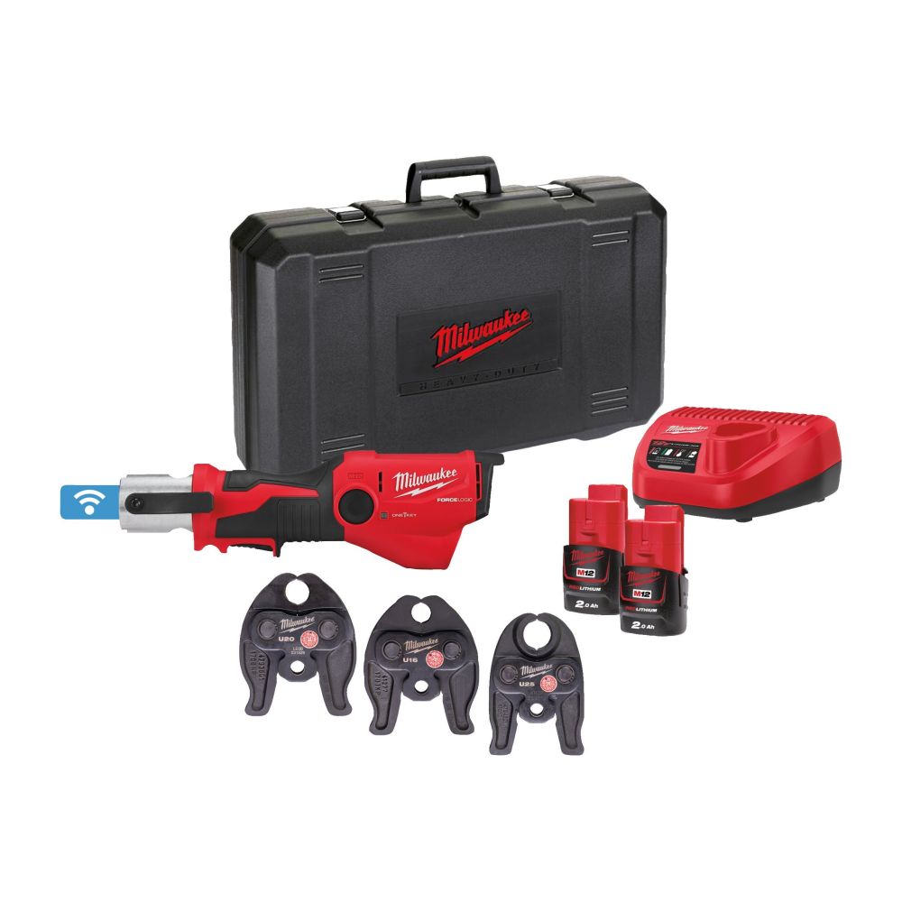 Aku subkompaktní hydraulický lis MILWAUKEE M12 ONEHPT-202C V-Set