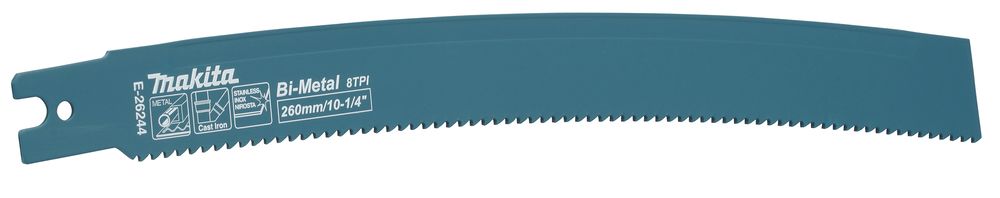 Pilový list MAKITA zahnutý BiM 260 x 1,6 mm , TPI 8, 5 ks