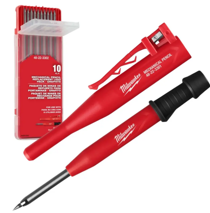 Mechanická stavební tužka MILWAUKEE s grafitovými tuhami