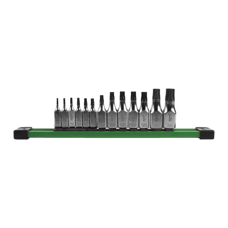 Sada hlavic MILWAUKEE Torx 1/4″ a 3/8″  13 ks 4932500432